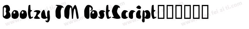 Bootzy TM PostScript字体转换